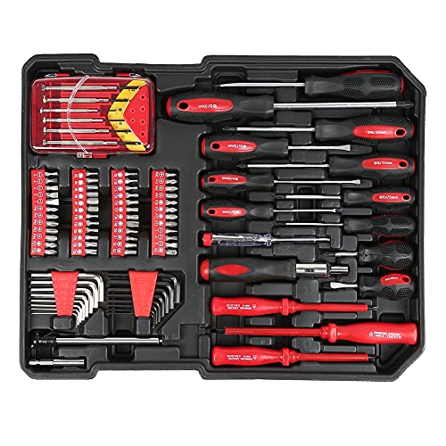 XUANYU 999 tlg. Werkzeugkoffer Befüllt Profi Werkzeugkästen Steckschlüssel Bitsatz Schraubenschlüsseln Zangensatz… – Bild 8
