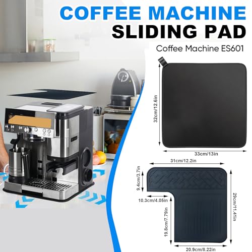 2-in-1 Top and Sliding Mat for Ninja Luxe Coffee Machine Accessories, Waterproof Heat-Resistant Protector & Anti-Slip Coffee Machine Mat - Image 2