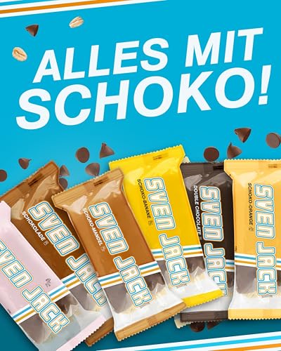 Sven Jack (Energy Cake) SCHOKO Haferriegel Mix 24x125g - Vegane Langkettige Kohlenhydrate & wenig Zucker - Fitness & Tra