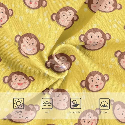 Little Girls' Soft Cotton Underwear Kids Breathable Comfort Cute Monkey Panties Briefs Toddler Undies3