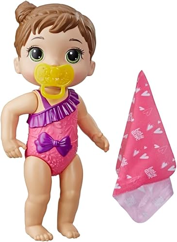 Miniatura 2 de Baby Alive Splash'n Snuggle - Muñeca de pelo castaño bebé para juegos acuáticos, con accesorios