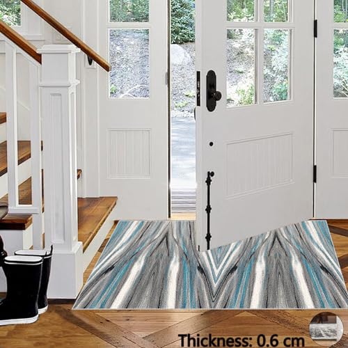 Alfombra de pasillo antideslizante y lavable para cocina o entrada, 50x200 cm 4