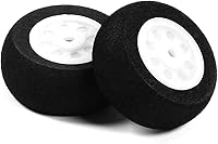 Vista 17 de MroMax Ruedas de avión RC de 0.98 pulgadas, 1 rueda de espuma de repuesto para bricolaje modelo RC avión avión