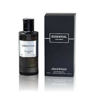 Jean Rish Essential Perfume for Men Eau De Toilette, Long-Lasting Luxury Fragrance, Made In USA - Lavender, Bergamot, Patchouli Scent - 100ml / 3.4 oz