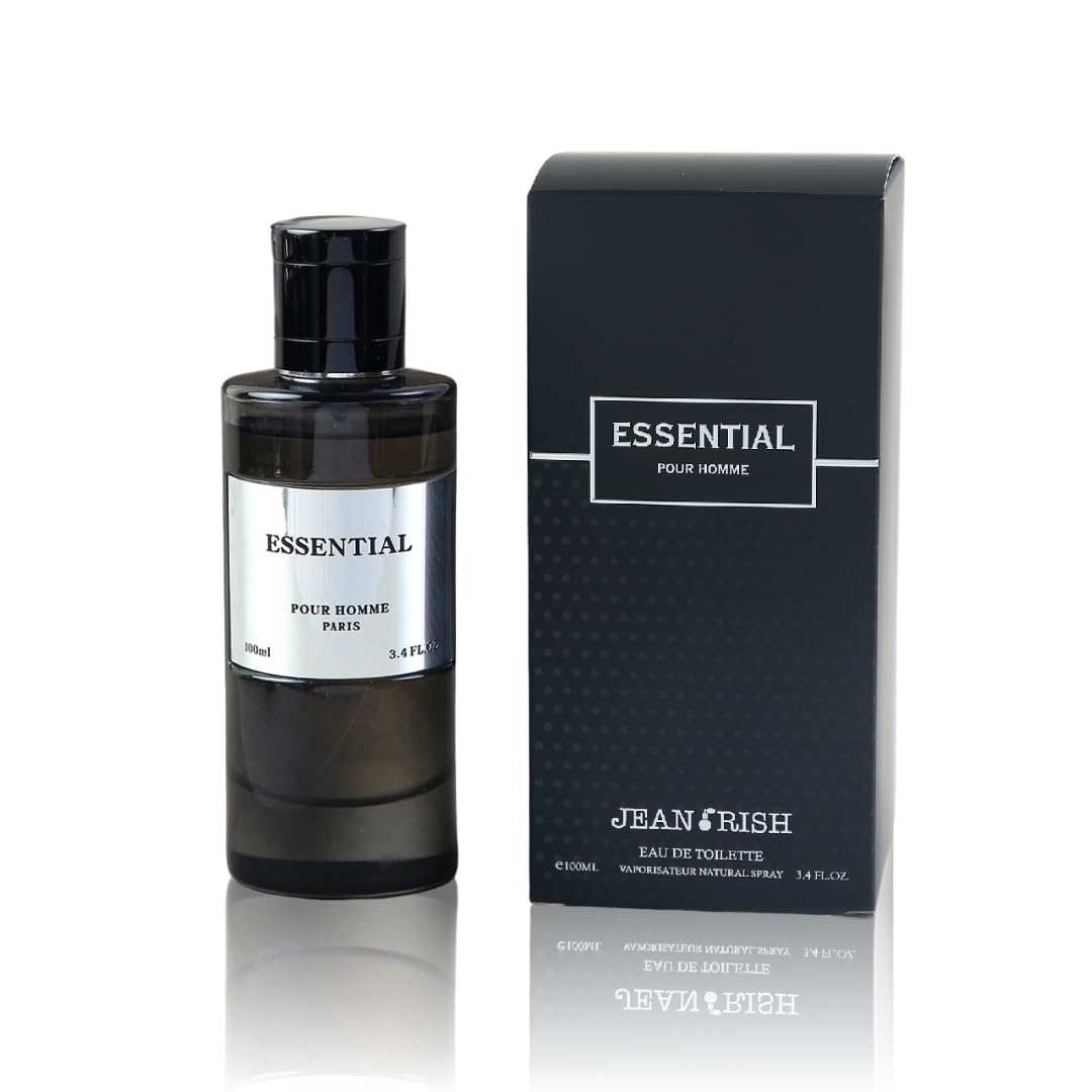 Essential Perfume for Men Eau De Toilette, Long-Lasting Luxury Fragrance, Made In USA - Lavender, Bergamot, Patchouli Scent - 100ml / 3.4 oz