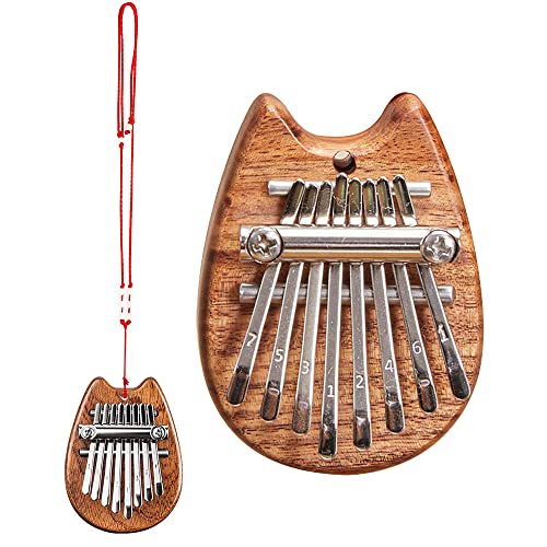 Yakida Mini Kalimba 8 touches, piano à pouce en bois massif, piano à pouce musical Marimba portable avec cordon, cadeau… - Les Beatles, Paul McCartney, John Lennon, RIngo Starr, George Harrison Yakida Mini Kalimba 8 touches, piano à pouce en bois massif, piano à pouce musical Marimba portable avec cordon, cadeau…