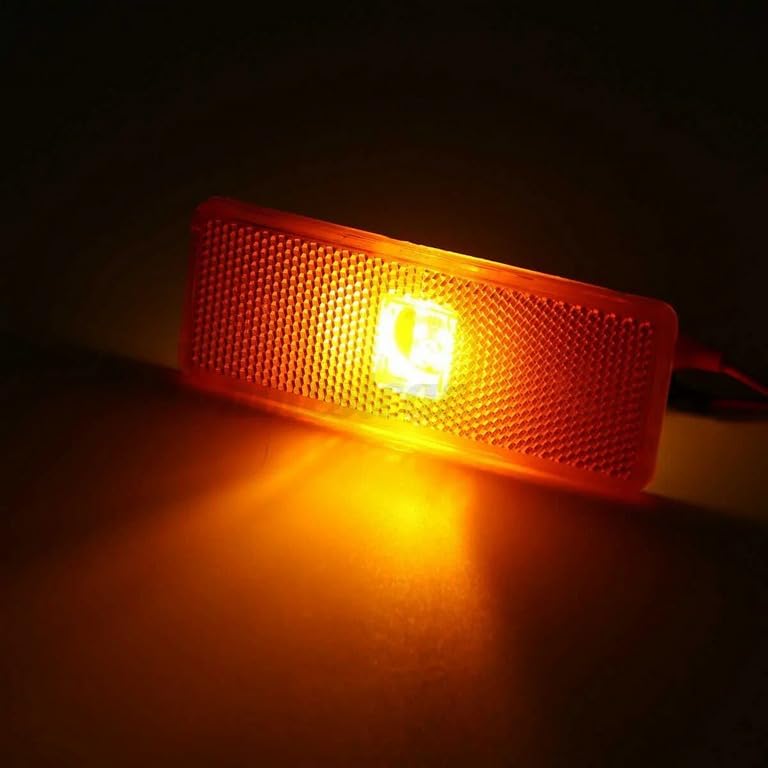 2 Luces LED Posición Laterales Camión Naranja | Para Mercedes Actros Atego Axor 1996+ 24V
