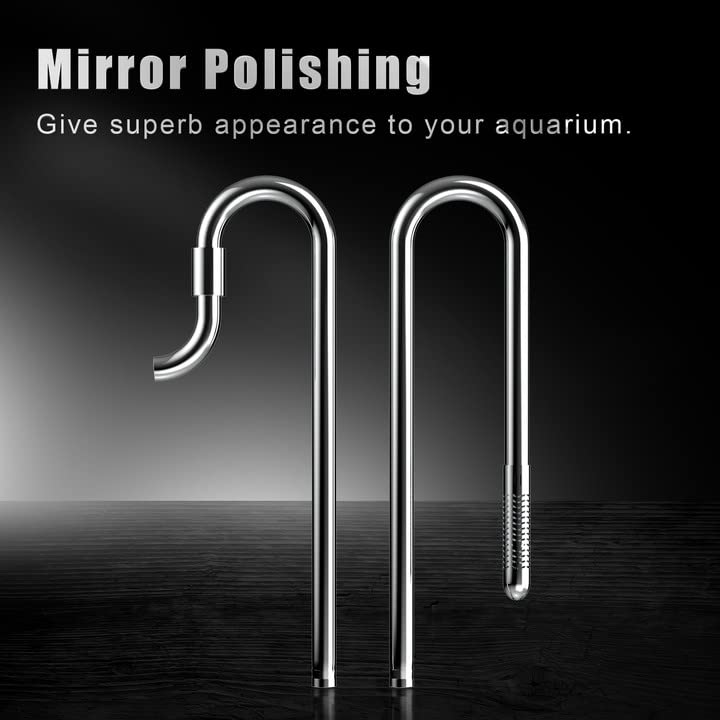 FZONE Stainless Steel Aquairum Lily Pipe 16/22mm Filter Pipe