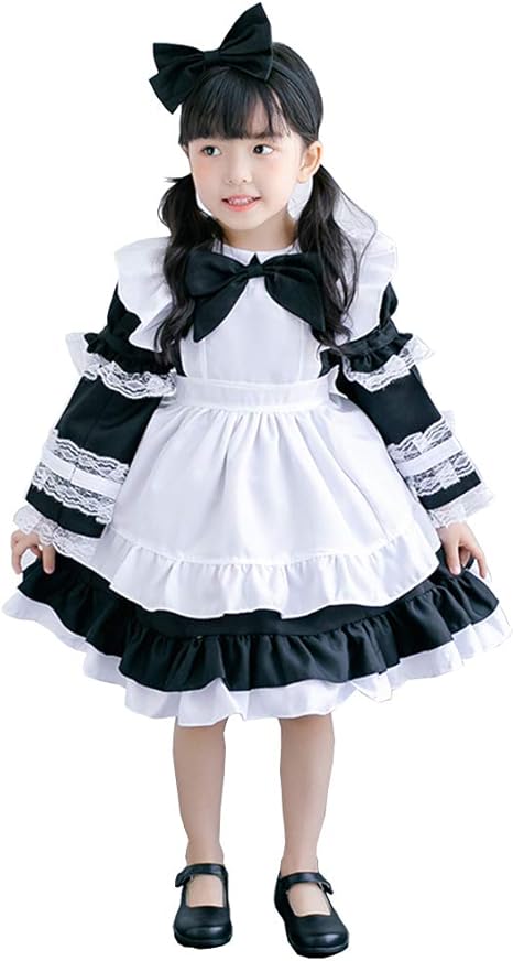 Amazon アリスドレス メイド服 カラー 半袖 長袖 2way仕様 お嬢様 コスロリゆめかわいい フリル ゆったり 140 ブラック コスプレ 仮装 通販 Amazon アリスドレス メイド服 カラー 半袖 長袖 2way仕様 お嬢様 コスロリゆめかわいい フリル ゆったり 140 ブラック コスプレ 仮装 通販
