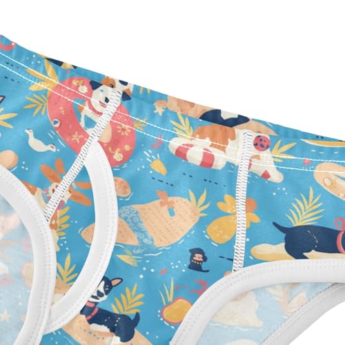 Wusikd Funny Dogs Boys' Underwear Cotton Animals Boys Briefs Soft Toddler Underwear 2T4