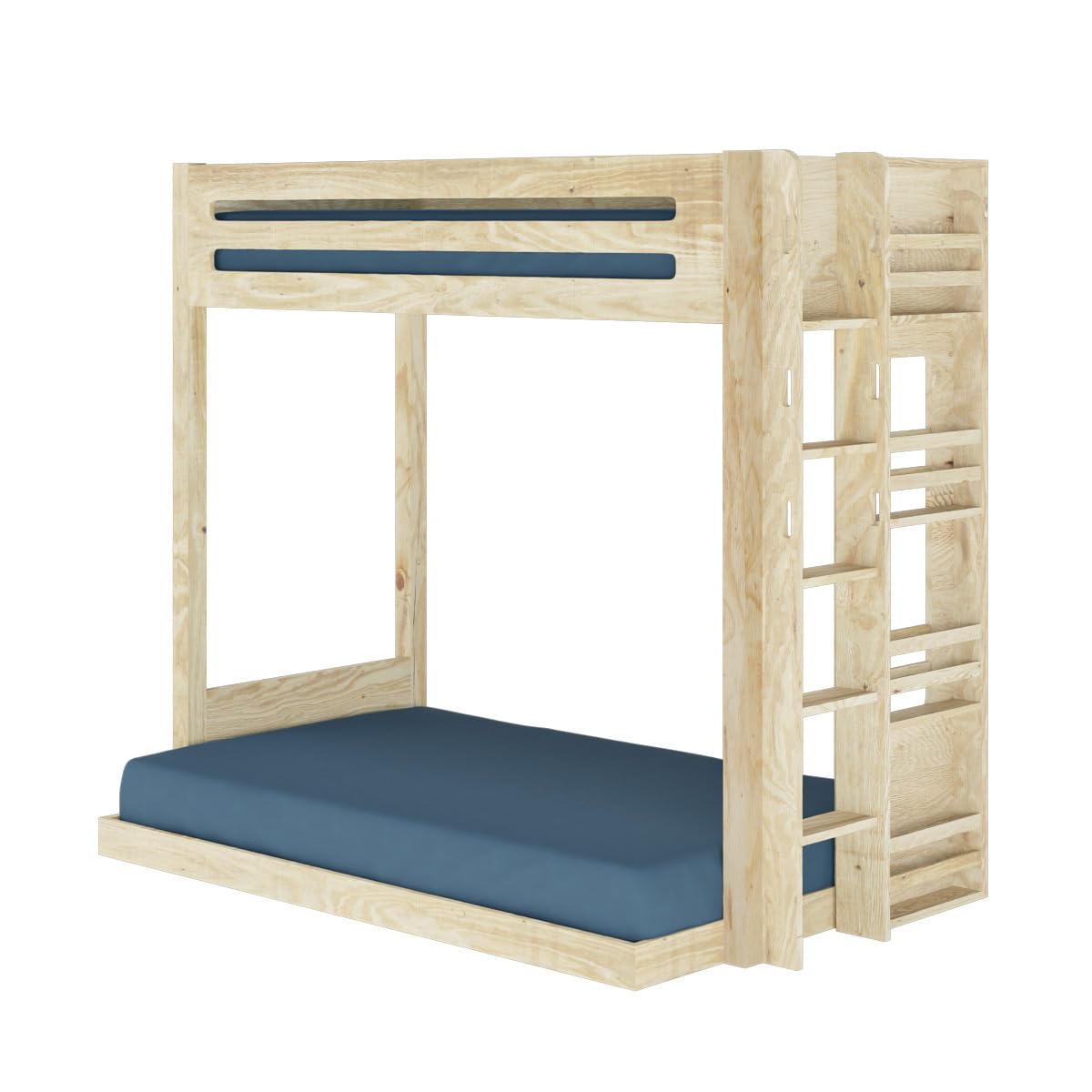 Lit superposé 3 Places Montessori 120x190 cm Bois Naturel