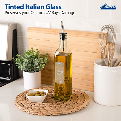 EHOMEA2Z Italian Glass Olive Oil Dispenser Bottle 16
