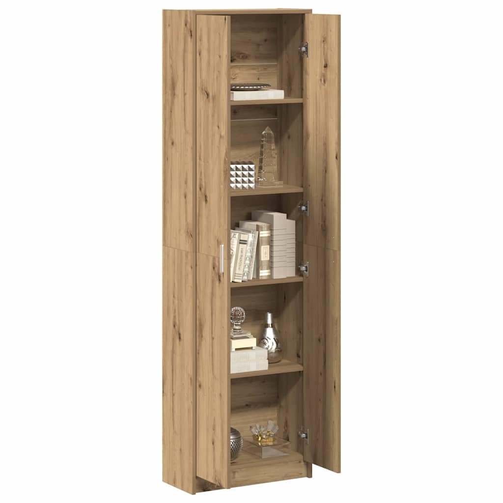 Refined Armario Roble Artesanal 55 x 25 x 189 cm Madera de ingeniería