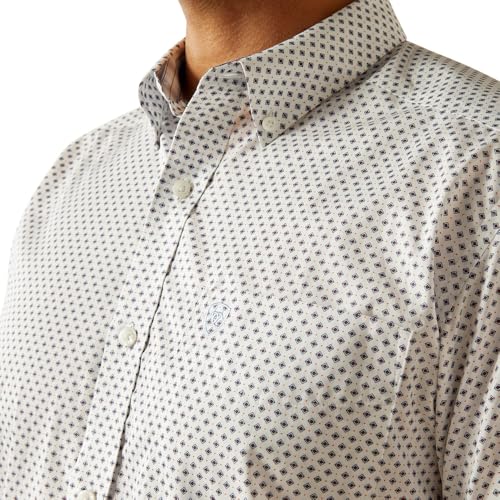 Ariat Men's Wrinkle Free Damien White Classic Shirt3