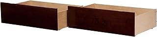 Atlantic Furniture AFI Urban Twin/Full Solid Wood Bed Drawer in Walnut (Set of 2)