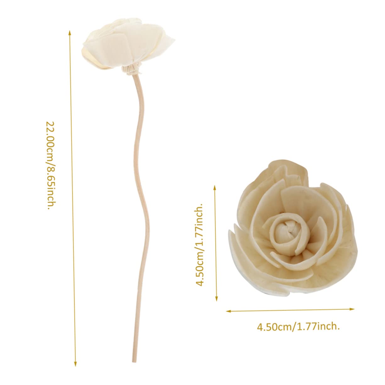 Cabilock Essential Oil Diffuser Sticks 6pcs Flower Diffuser Sticks Natural Scent for Aromatherapy