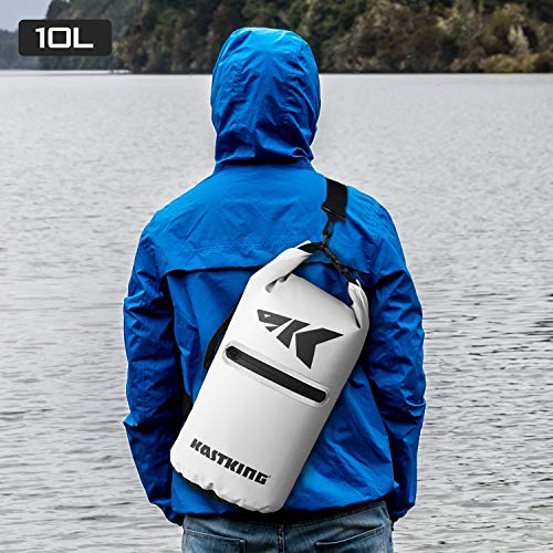 KastKing Cyclone Seal Dry Bag-100% Waterproof Bag with Phone Case Front Zippered Pocket,Perfect for Beach,Fishing,Kayaking,Boating,Hiking,Camping