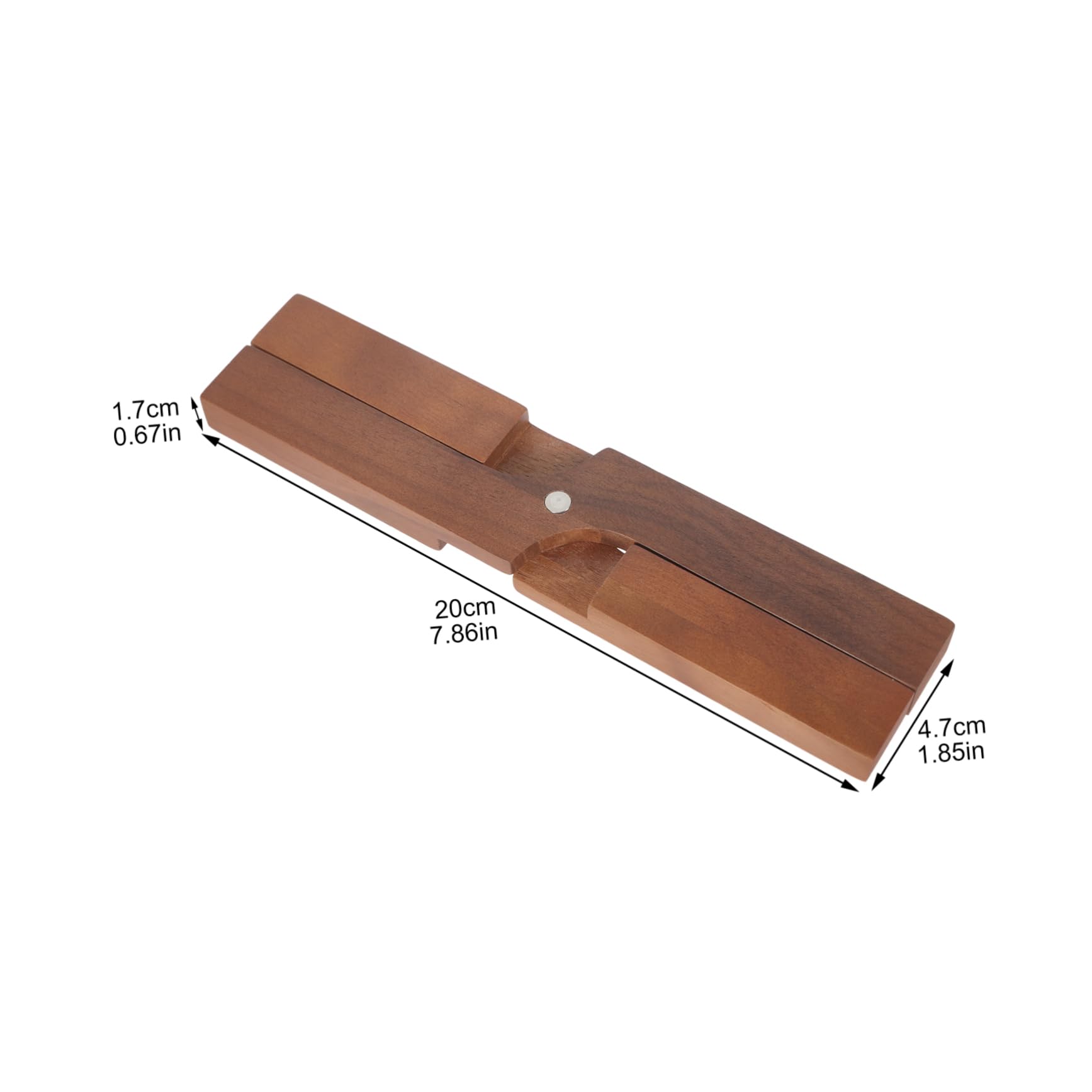 Unomor Folding Walnut Wood Bowl Mat Heat Resistant Pot Holder Multifunctional Teapot Mat for Table Protection