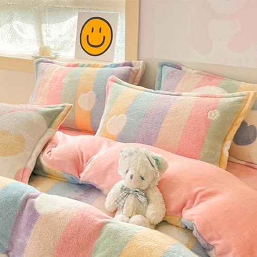 Morromorn ZT-XHR Decorative Pillows Covers Pink Kawaii, 2 Packs Plush Pillow Cases Standard Size, Soft Furry Throw Pillowcase Cushion Shams thumb #5