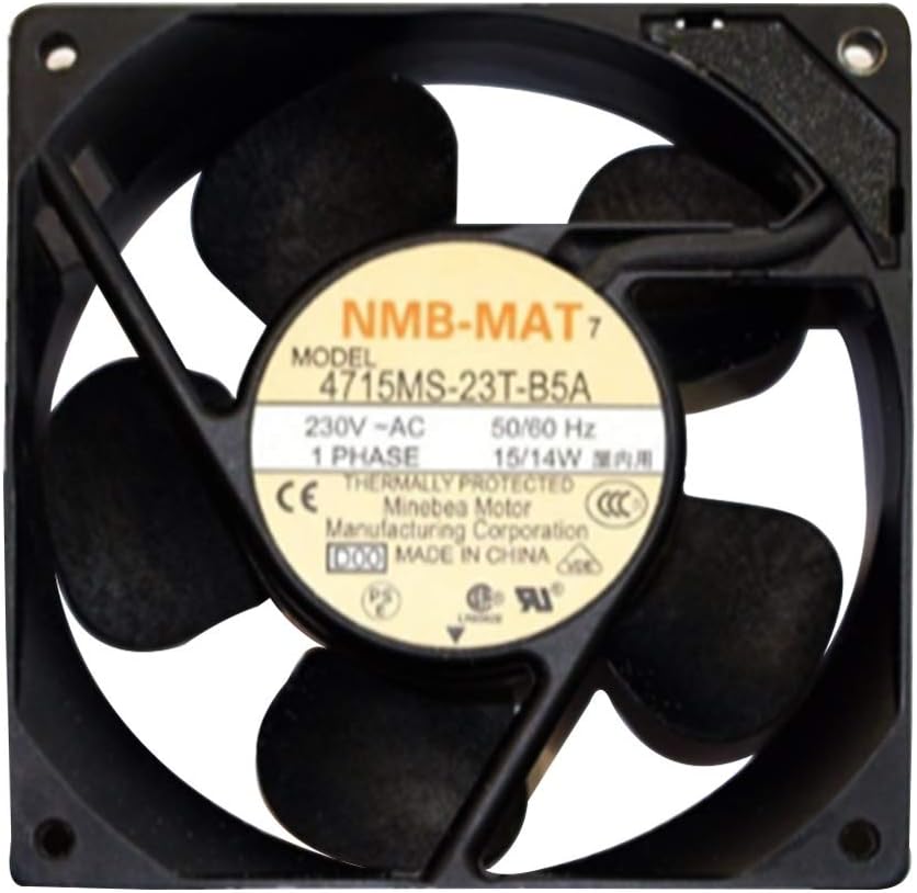 NMB-MAT Fan 4715MS-23T-B5A Computer Blower Cooling Fan AC 230V 15/14W 120 120 38mm 2900RPM 50/60HZ Emerson Frequency Converter Fans