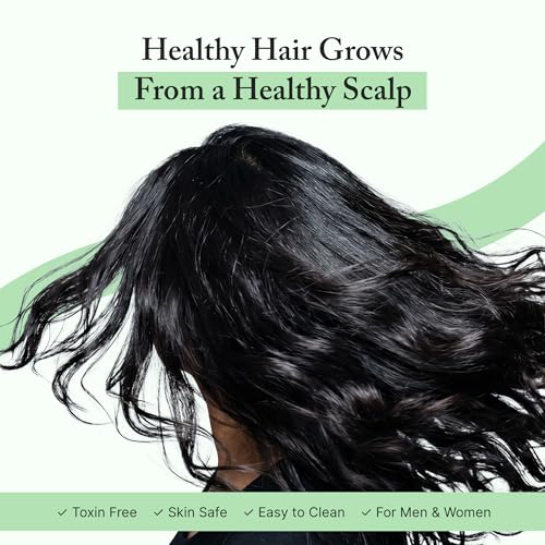 Image of Nimzo Silicone Scalp Massager Shampoo Brush | Hair Massager for Hair Growth, Dandruff Removal, Blood Circulation | Exfoliate (Mint Green)