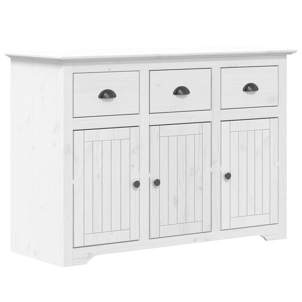 Aparador de madera maciza de pino BODO mueble recibidor rústico de 115cm