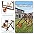 PETSFIT Chicken Perch for Pet's Healthy and Happy,4 Chicken Roosting Bars with Swing Fit for 8-10 Chickens,Ideal for Backyard Coops,Farms,Easy to Assemble and Clean