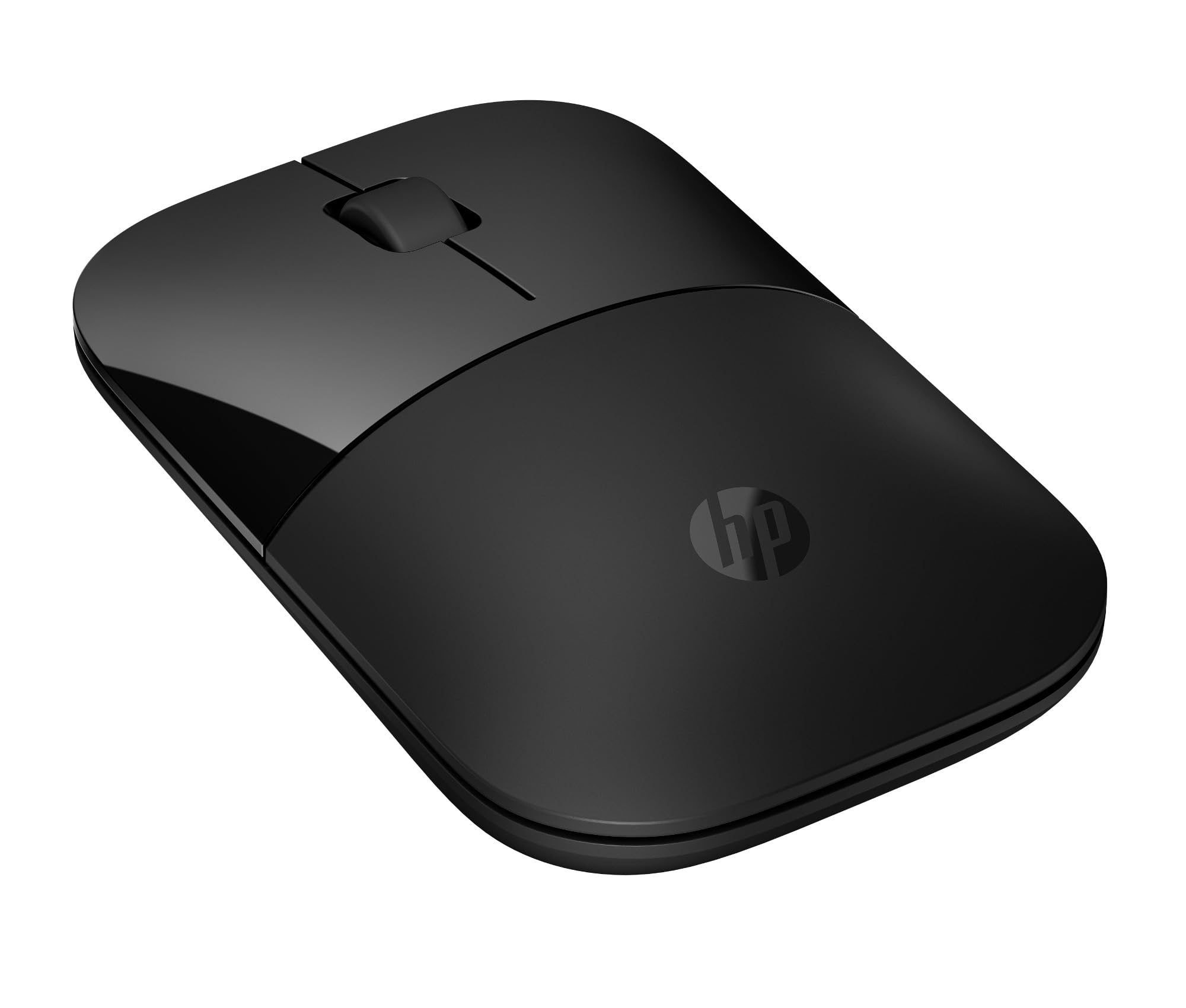 HP Z3700 Mouse Wireless, Sensore Preciso, Tecnologia LED Blue, 1200 DPI, 3 Pulsanti, Rotella Scorrimento, Ricevitore USB Wireless 2.4 GHz Incluso, Design Pratico e Confortevole, Nero