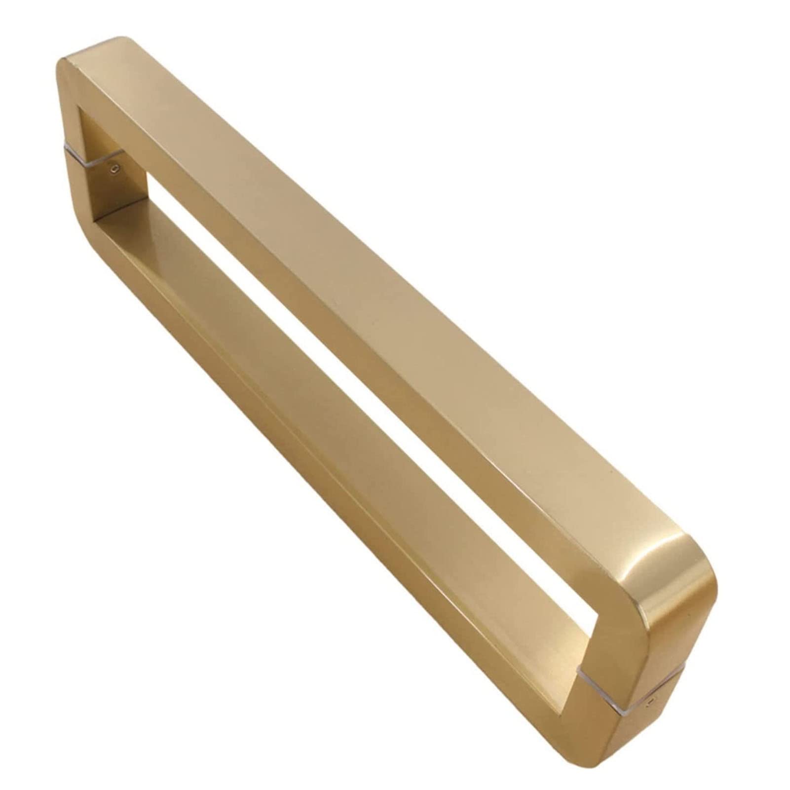 Door Handle Stainless Steel Square Push Pull Modern Door Handle,Modern Commercial Entry Door Handle For Sliding Glass Shower/Barn Door/Interior Exterior Door Hardware Accessories,C-L:92.5Cm(36.4In)/9