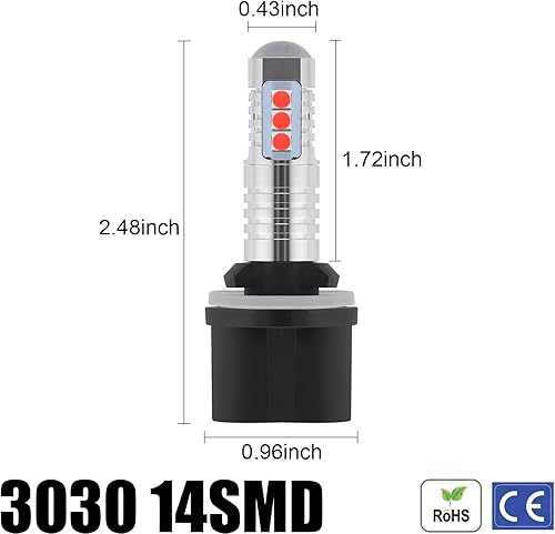 Vista 69 de Bombillas LED antiniebla superbrillantes de 3000 lm H8 H11, bombillas DRL de alta potencia 3030 chips con lente de proyector de repuesto