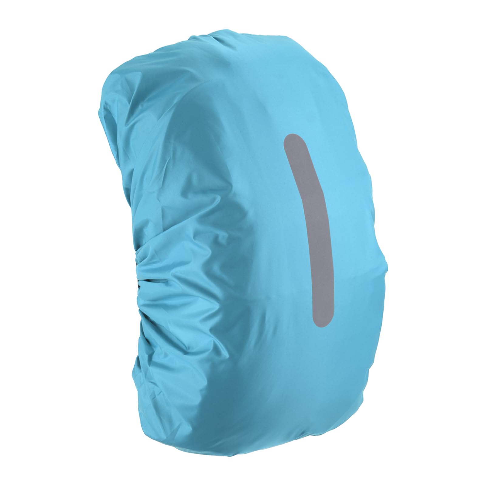 M METERXITY Backpack Rain Cover - Waterproof Lightweight Cover with Vertical Reflective Strap, Apply to Cycling/Hiking/Mountain Climbing (40-50L, M, Light Blue)