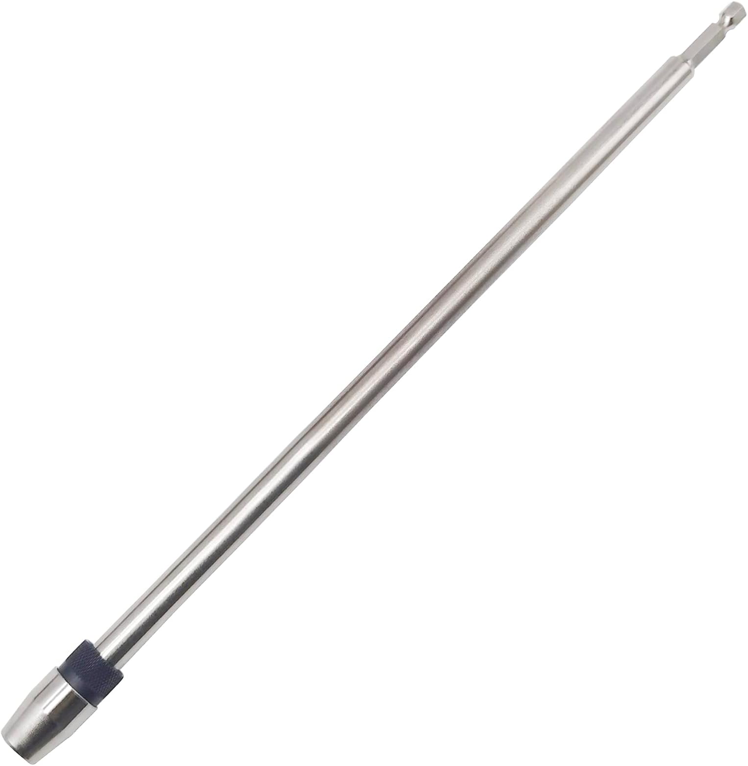 QISF 300mm Long Bit Holder, 1/4 Inch Hex Shank Quick Release Bar Socket Screwdriver Bit Extender Holder, Self-Locking Extension Drill Chuck Adapter Conversion Tool