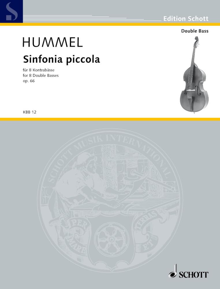 Sinfonia piccola: op. 66. 8 Kontrabässe. Partitur und Stimmen. (Edition Schott)