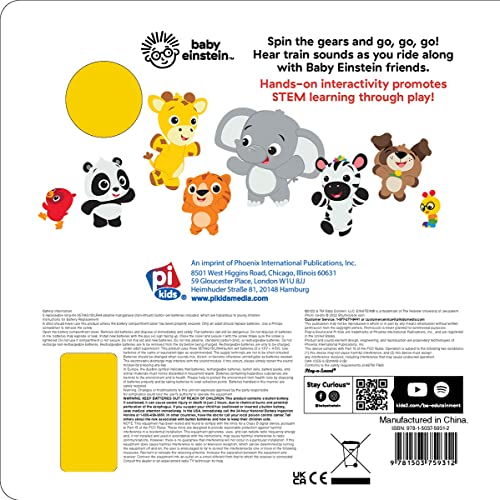 Baby Einstein - Let's Ride a Train! - A STEM Gear Sound Book - PI Kids - Image 2