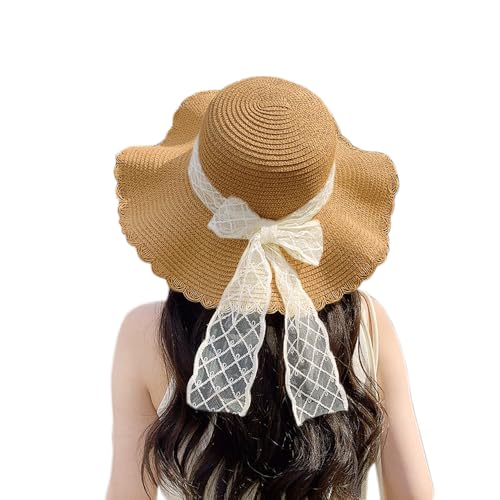 Sombrero de verano transpirable de paja para mujer miniatura 1