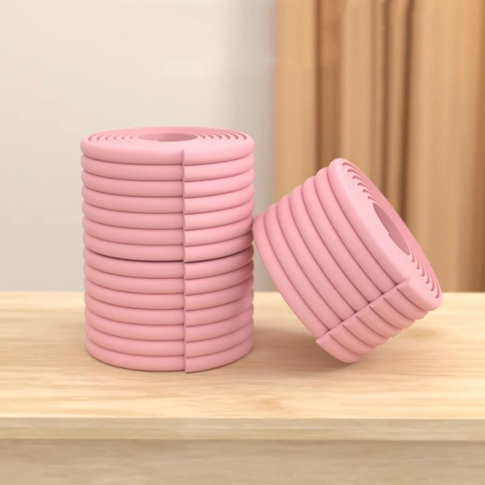 Protectores de bordes acolchados a prueba de bebés, protectores de bordes con cintas adhesivas para columna de garaje, protectores de bordes de mesa para protectores de esquinas de bebé, protectores