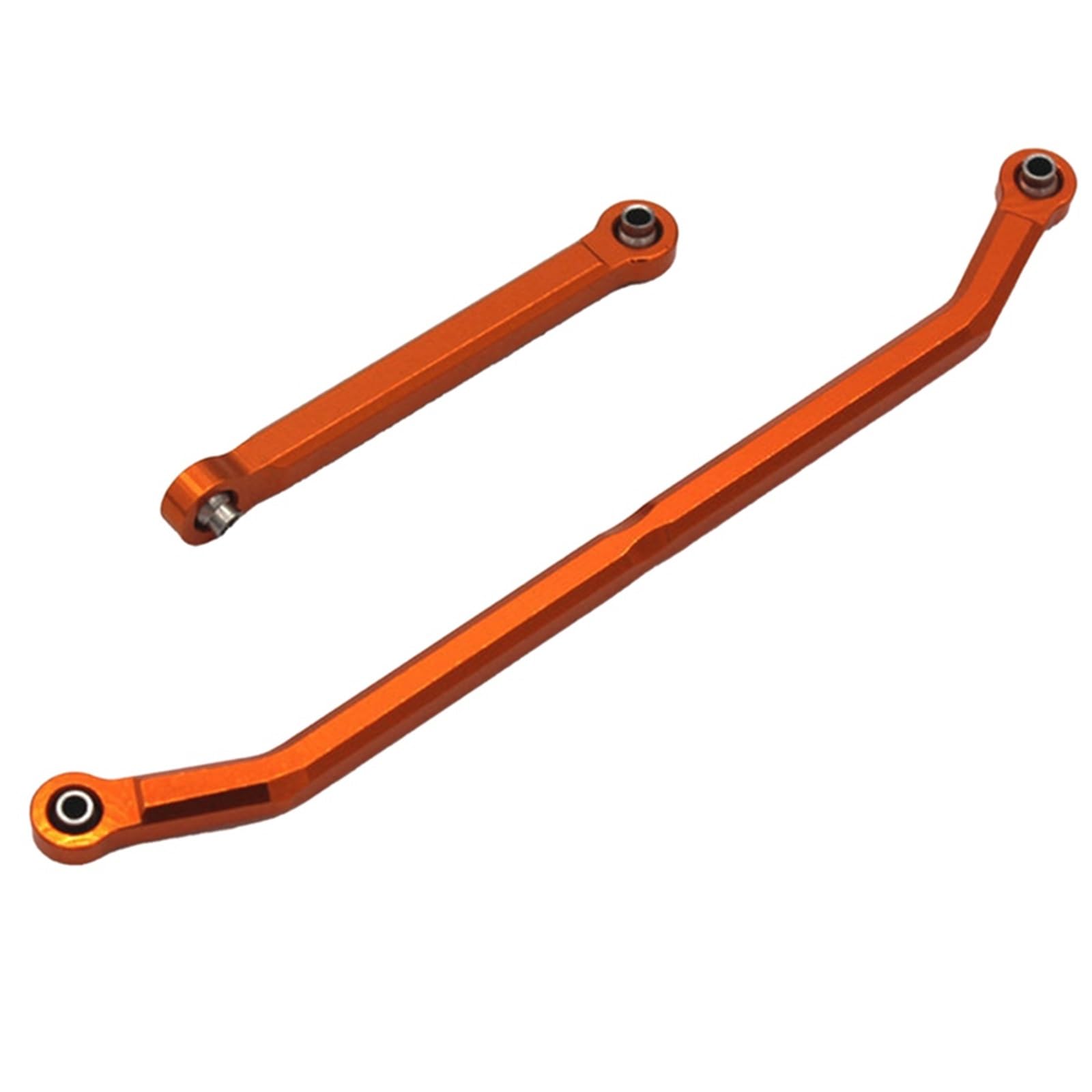 RC Upgrade Accessories for MN128 for MN86S for G500 for 1/12 Crawler Off Road Truck Metal Adjustable Steering Linkage Link Pull Rod, Orange