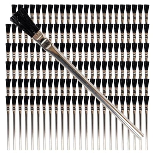 Pro Grade - Acid Brushes - 144 Count 3/8" Boar Hair Acid Flux Brushes