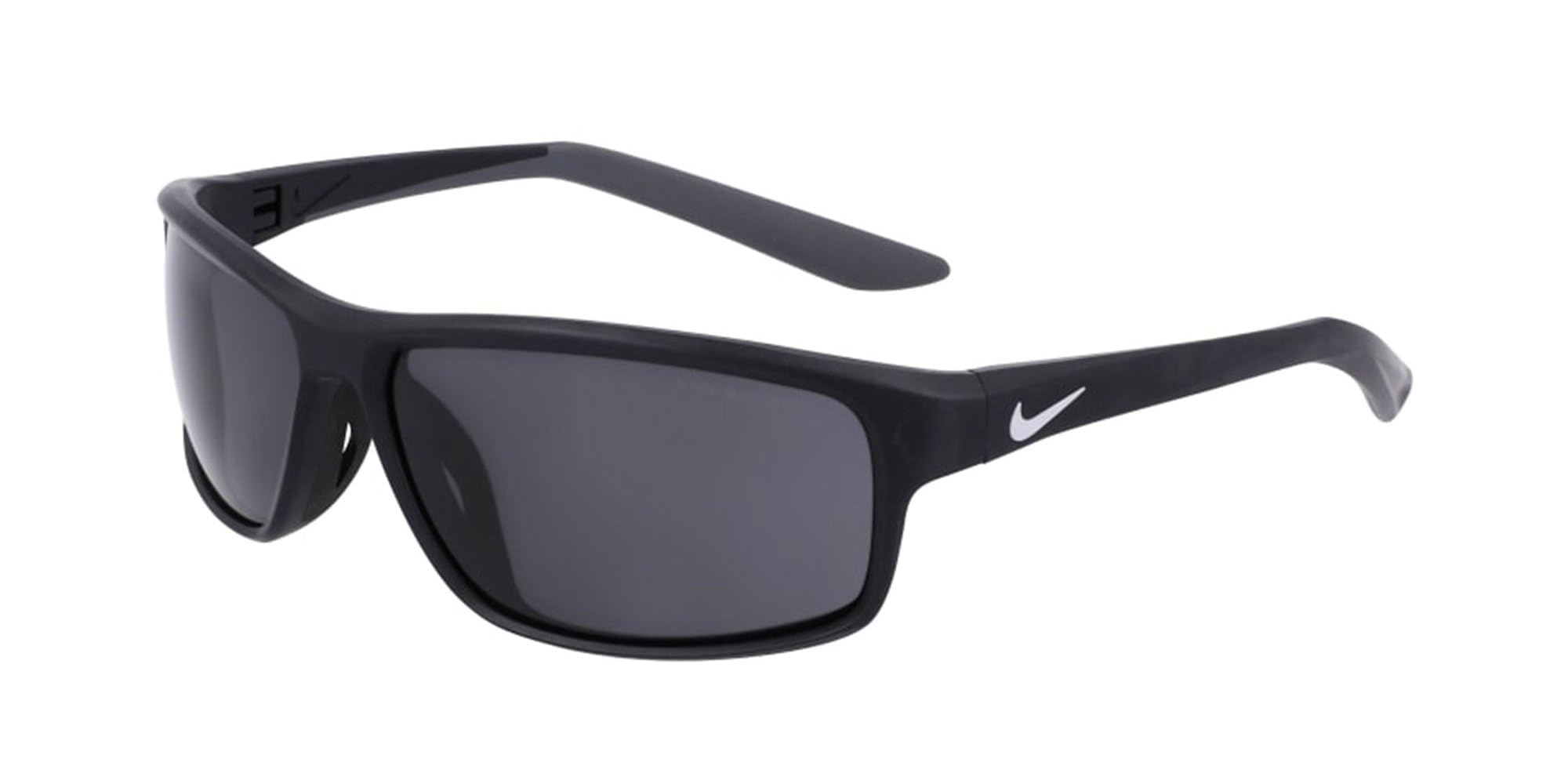 Nike RABID 22 DV2371 010 Matte Black/Dark Grey Sunglasses Unisex Iniettato, Rectangle, 62