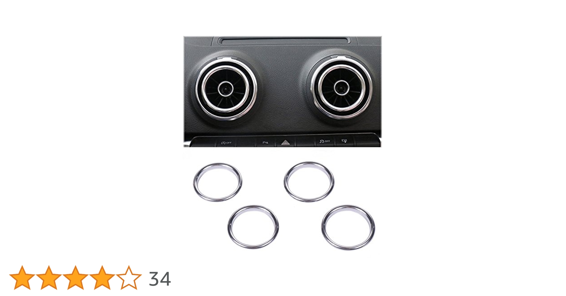 Audi エアコンベント 純正 4個セット Amazon.co.jp: アウディA3 エアコン フロント エアコンベント