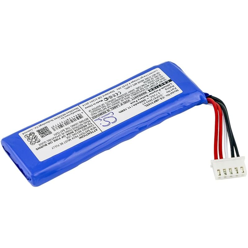 3000mAh Battery Compatible with JBL BAR 5.1, Flip 4, Flip 4 Special Edition, for Part No. GSP872693 01, GSP872693 03A, P763098 03A
