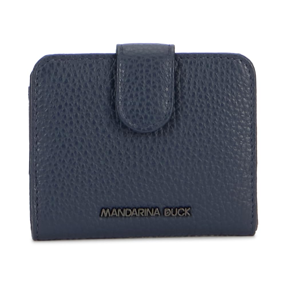 Mandarina Duck Women's Bleu Calfskin Wallet