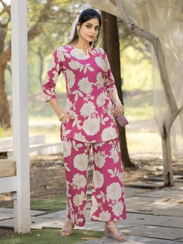 Image of Tee Projekt Cotton Ethnic Wear Co Ord Set for Women | Travel Co Ord Set for Women