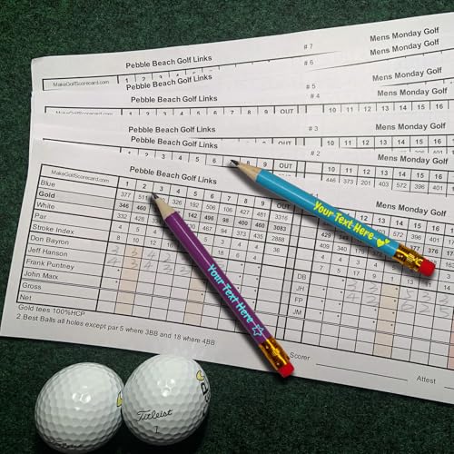 Lápiz Mini Personalizado de Golf 10 cm con Goma miniatura 7