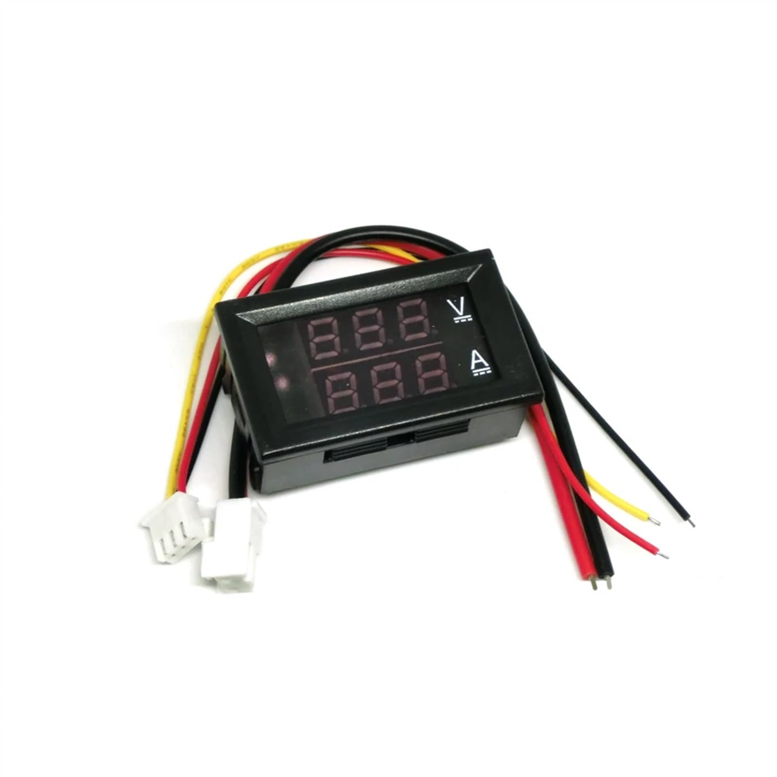 Mini voltímetro Digital, amperímetro, CC 100 V, 10 A, Panel de amperios, Voltaje, Corriente, medidor, Detector, Pantalla LED Dual 0,56"(1a Red Red)