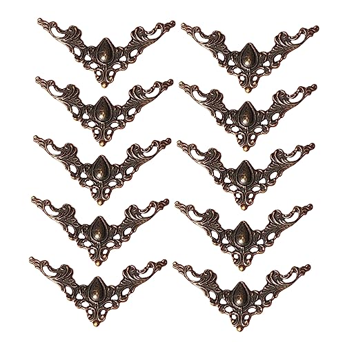 HAPINARY Metal Corner Protector 20pcs Book Corner Protectors Album Cover Retro Scrapbook Corners