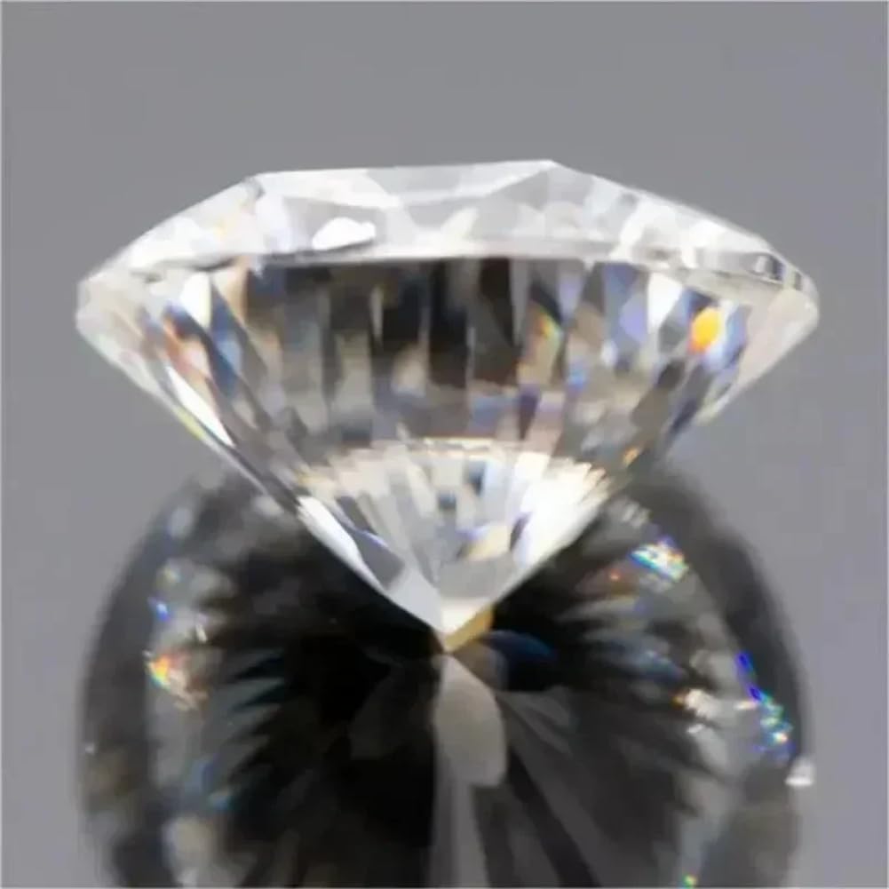 Luźny moissanit, Pierścionek z wisiorem koralików Moissanite Round D Color Flower Cut VVS1 certyfikatem GRA
