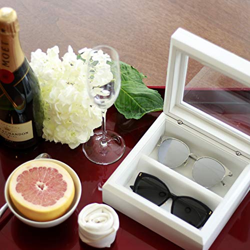 Image of OYOBox Mini Luxury Eyewear Organizer, Wood Display Box for Glasses + Sunglasses