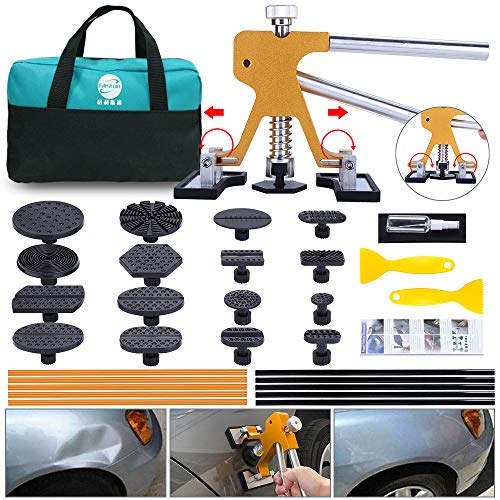 ARISD Auto Paintless Dent Repair Kits - Adjustable Gold Dent Lifter Dent Repair