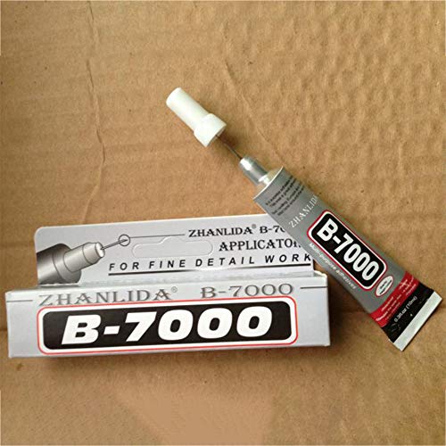 Redcolorful 25ml Adesivo de força industrial líquido transparente B-7000 cola DIY capa de telefone a